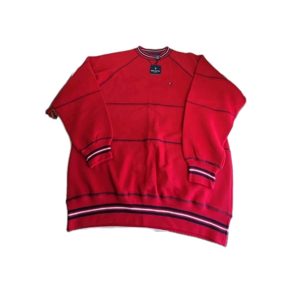 REGATTA SPORT MEN'S CREWNECK SWEATSHIRT TROPHY LOGO XL COTTON BLEND NWT